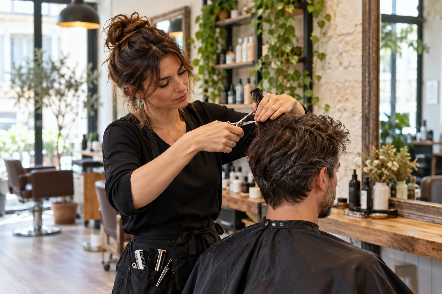 Illustration du métier Photo d’illustration : Coiffeur