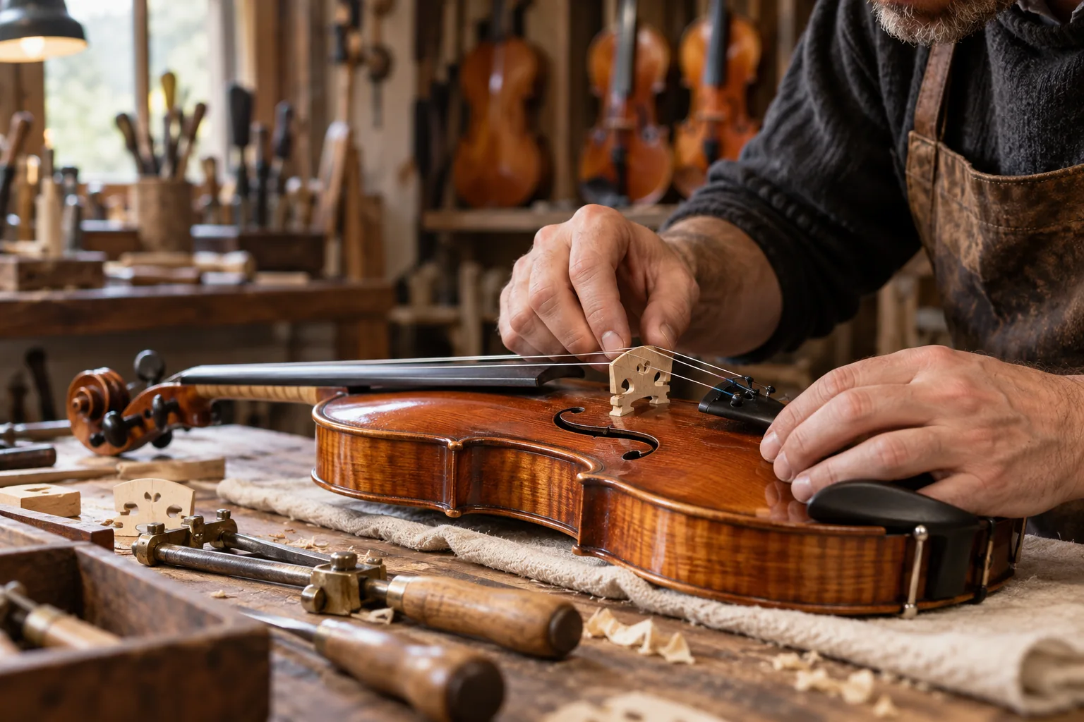 Illustration du métier : Luthier