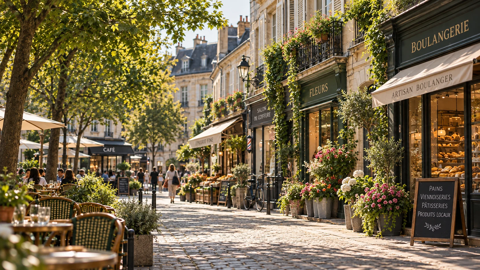 Commerces et professionnels locaux en centre-ville